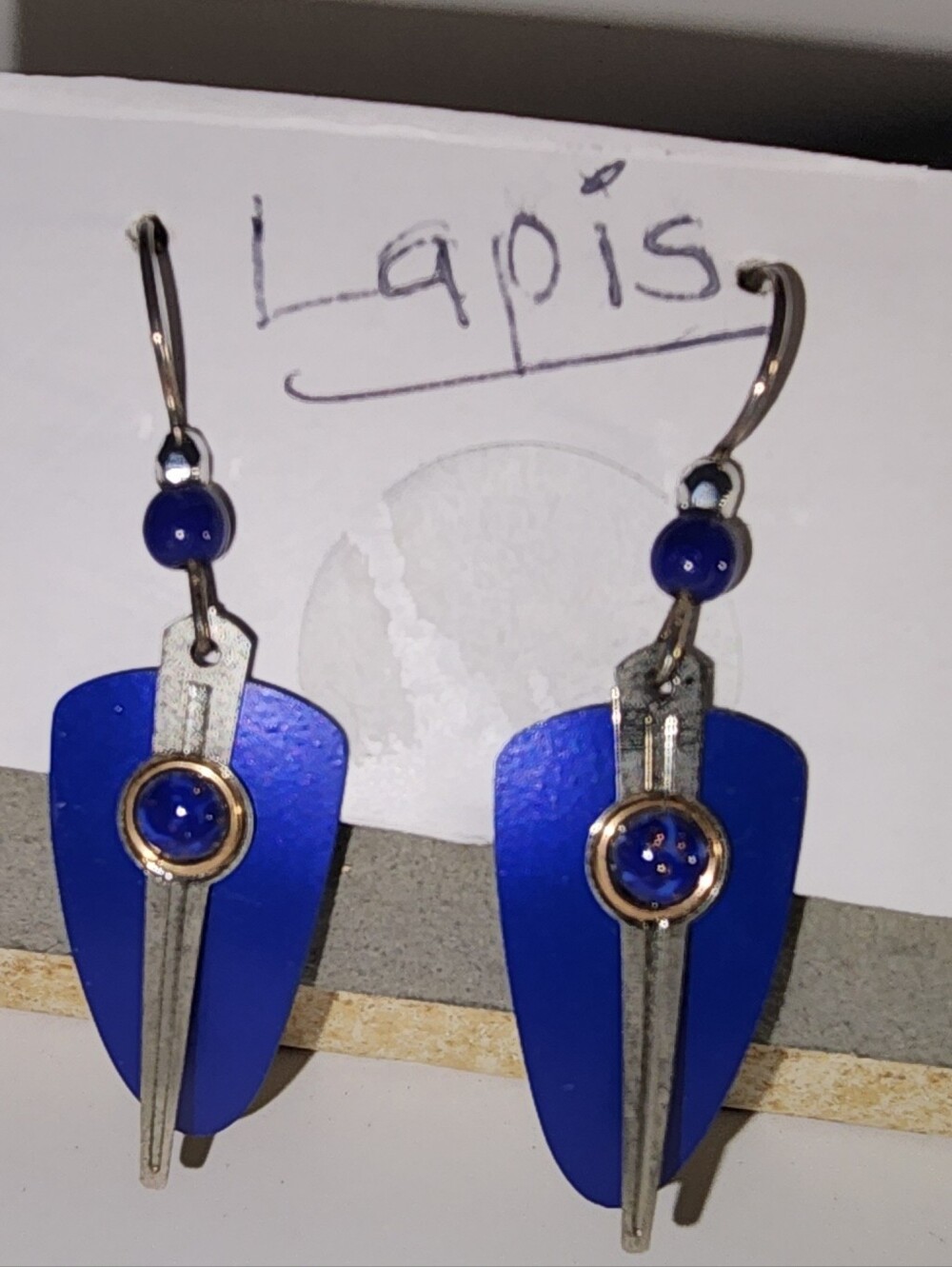 Lapis Blue Dangle Earrings